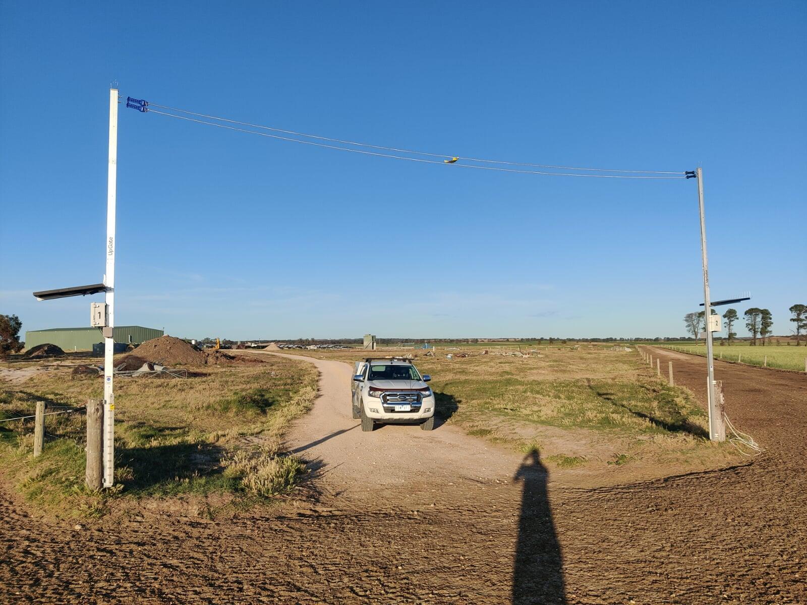 UpGate operating on a working Australian farm